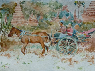 924 Przejażdżka wokół świątyń, Bagan