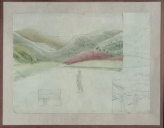 Studium dla Santissima Trinita, ok. 1924 (ołówek i akwarela na papierze)