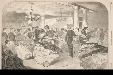 Kadet Hop w West Point, 1859.