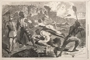 Muszla w okopach rebeliantów, 1863.