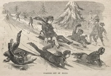 Wybieg z drzwi, 1857.