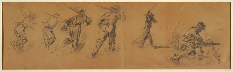 Rysunek, Studia żołnierzy, 1863-65