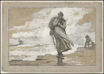 Dziewczyna rybaka z siecią, 1882