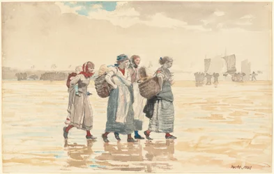 Cztery żony ryb na plaży, 1881.