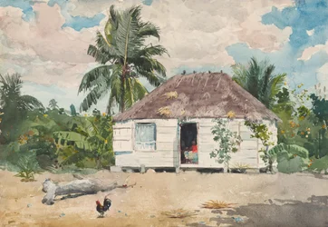 Rodzima chata w Nassau, 1885.