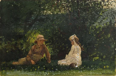 Scena na farmie Houghton