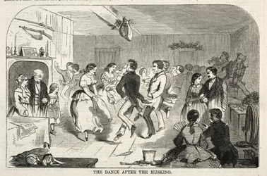 Taniec po łuskaniu, 1858.