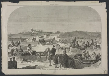 Przejazd w Central Parku, Nowy Jork, wrzesień 1860 r.