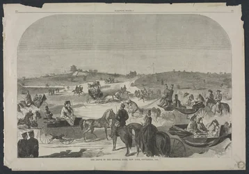 The Drive w Central Parku, Nowy Jork, wrzesień 1860, 1860.