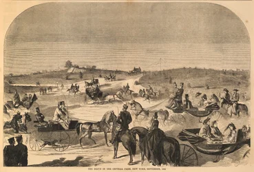 The Drive in the Central Park, Nowy Jork, wrzesień 1860 r., z Harper