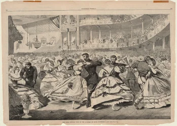 Wielki rosyjski bal w Academy of Music, 5 listopada 1863, z Harper