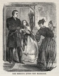 Spotkanie po ślubie, 1860.