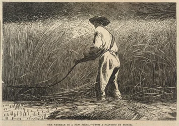 Weteran na nowym polu, z ilustrowanej gazety Franka Lesliego, 13 lipca 1867 r.