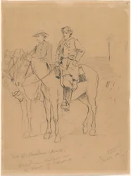 Dwóch harcerzy, 1865.