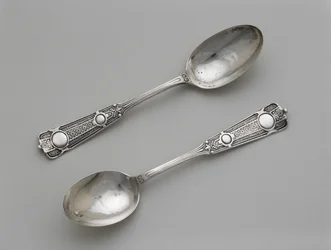 Para łyżeczek do herbaty, ok. 1860-1871 (srebrny)