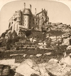 Góra św. Michała, klasztor benedyktynów, Penzance, Kornwalia, 1900.