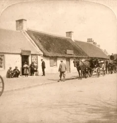 Miejsce urodzenia Roberta Burnsa, Ayr, Szkocja, 1896.