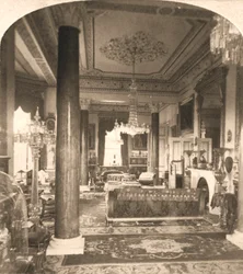 Salon, Rezydencja Morska Królowej Wiktorii, Osborne House, IOW, 1900.
