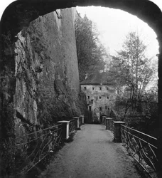 Sperrbogen, Twierdza Hohensalzburg, Salzburg, Austria, c1900