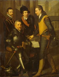 Portret grupowy czterech braci Wilhelma I, ok. 1630 (olej na płótnie)
