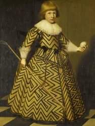 Portret chłopca z klubem Kolf