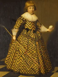 Portret chłopca z klubem Kolf