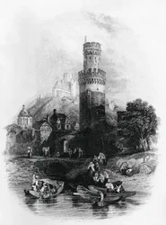 Ilustracja do Trędowatego z Aosty, powieść Xaviera De Maistre (1763-1852), rycina