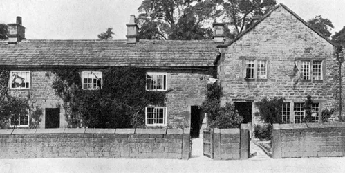 Domy w Eyam, gdzie wybuchła Wielka Plaga, Derbyshire, 1924-1926