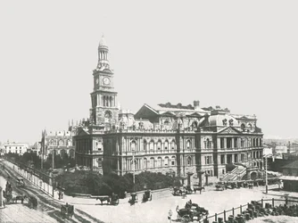 Nowy Ratusz, Sydney, Australia, 1895.