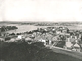 Widok z North Shore, Sydney, Australia, 1895.