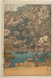Arashiyama, z serii „Osiem scen kwitnących wiśni”