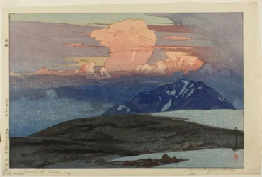 Góry Goshiki (Goshikihara), z serii „Dwanaście scen Alp Japońskich (Nihon arupusu junidai no uchi)”