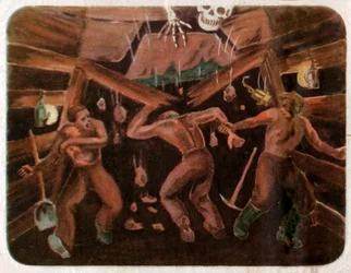Wypadek w kopalni, ok. 1950