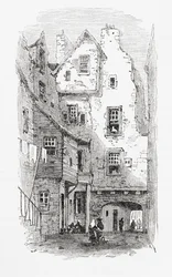 Stare zamknięcie, Canongate, Edynburg, Szkocja