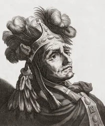 Atahualpa, ostatni cesarz Inków. Portret.