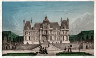 Zamek Maison Lafitte, ok. 1850 (rycina)