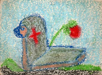 Grób chrześcijański, ok. 1950