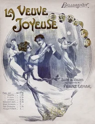 Pary tańczące walca Ballsirenen. ok. 1910 (ilustracja)
