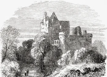 Zamek Craigmillar, Edynburg, Szkocja.
