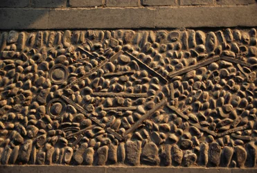 Żaba, mozaikowa podłoga w Pałacu Letnim (Lista Światowego Dziedzictwa Unesco