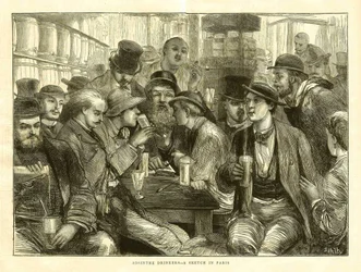 Pijący absynt, Paryż 1872