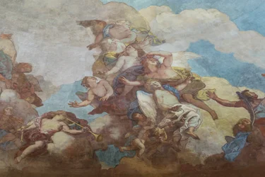 Obraz pary na kopule Inwalidów (1670), Paryż (fotografia)