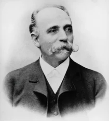 Portret Bartolomeo Emilio Camillo Golgiego (1843-1926), włoskiego naukowca i lekarza, Nagroda Nobla w dziedzinie medycyny w 1906 roku, fotografia