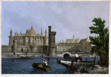 Stary Luwr, początek XIX w. (rycina)