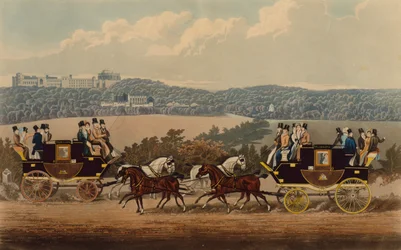 Wagony Reading Telegraph (kolorowy grawerunek)
