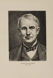 Thomas Alva Edison, amerykański wynalazca, początek XX wieku