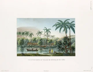 Widok wsi w Matavai, wyspa Tahiti