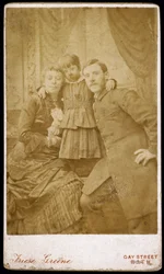 William Friese-Greene, operator filmowy, z rodziną, ok. 1880 r.