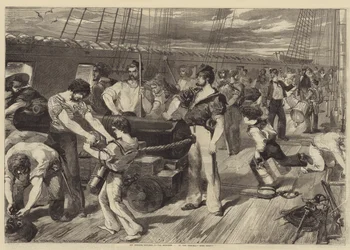 Off Kinburn, 17 października, główny pokład Strasznego, Przygotuj się!