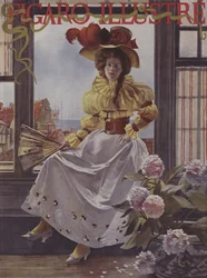 Czekanie. Okładka Le Figaro Illustre, grudzień 1893